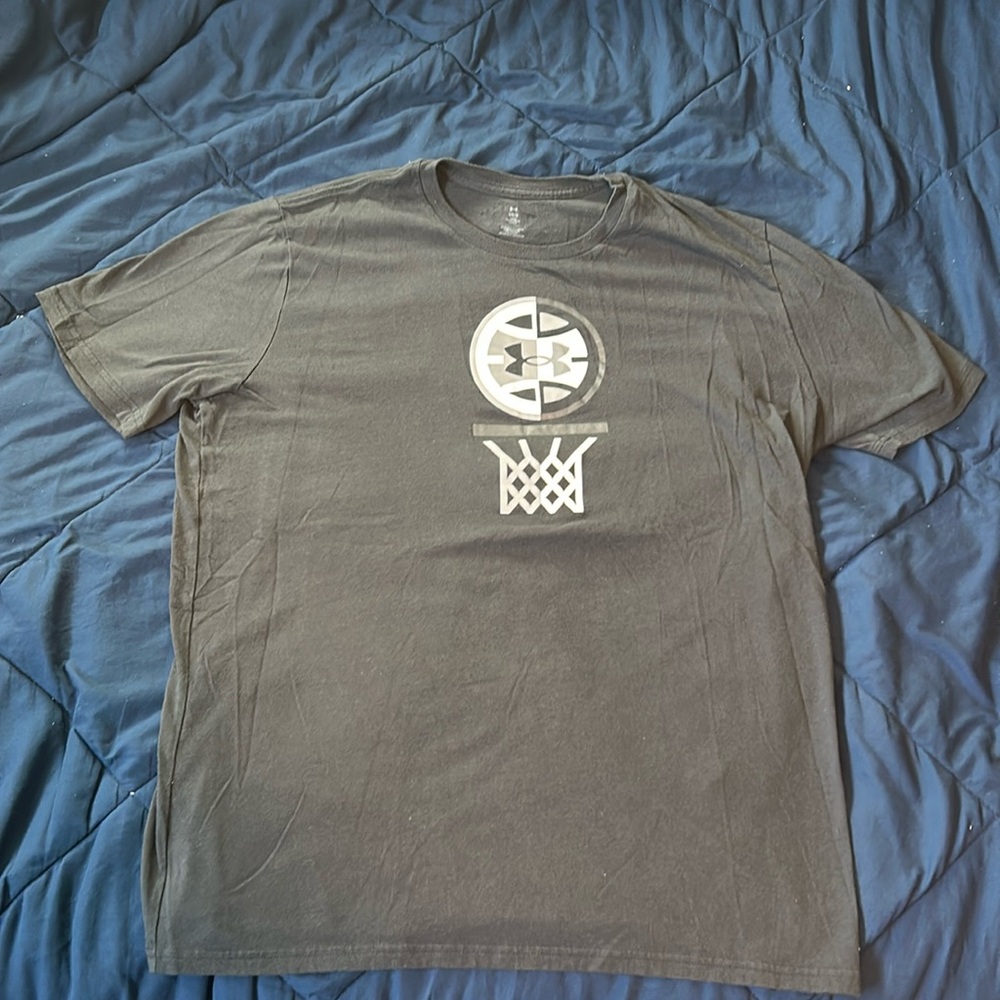 Under Armour basketball t shirt.